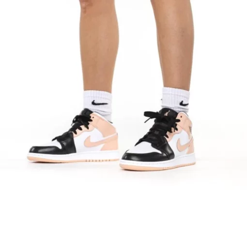 Nike Air Jordan 1 Mid Crimson Tint Toe - Image 3