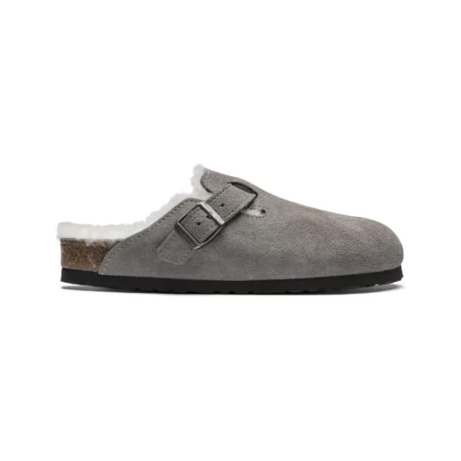 Birkenstock Boston Shearling Fur Grey