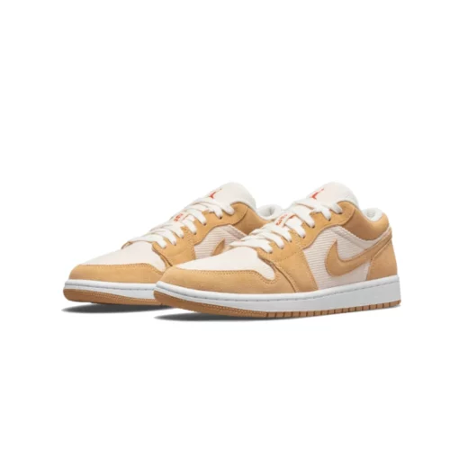 Air Jordan 1 Low SE Twine Orange Quartz Corduroy (W) - Image 4