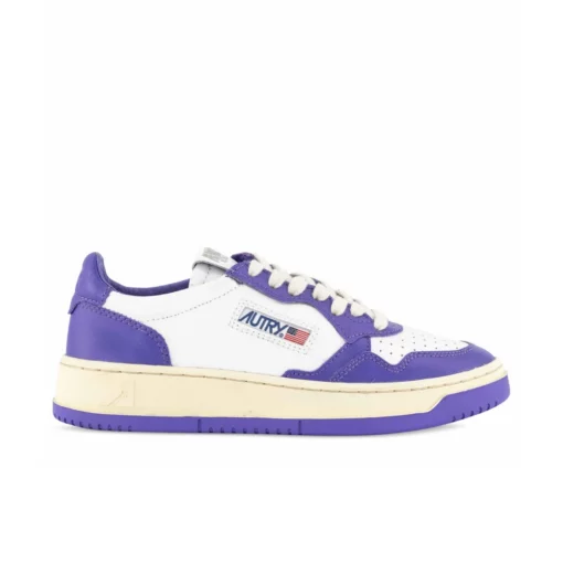 Autry Medalist Low Sneakers White Purple