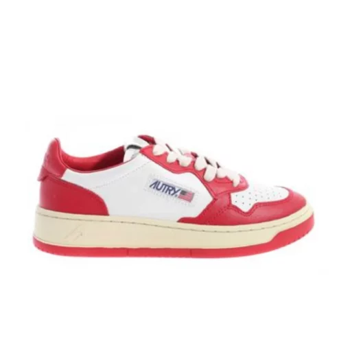 Autry Medalist Low Sneakers White Red