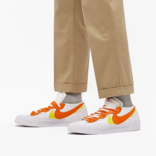 Nike Sacai x Blazer Low Magma Orange - Image 3