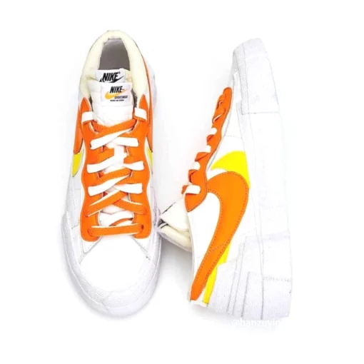 Nike Sacai x Blazer Low Magma Orange - Image 4