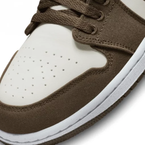 Air Jordan 1 Low Brown Canvas - Image 4