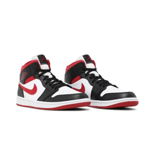 Nike Air Jordan 1 Mid Black Gym Red - Image 2