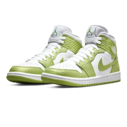 Nike Air Jordan 1 Mid Green Python - Image 2