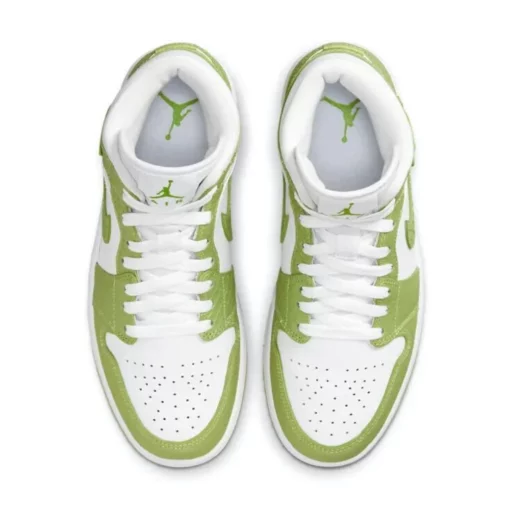 Nike Air Jordan 1 Mid Green Python - Image 3