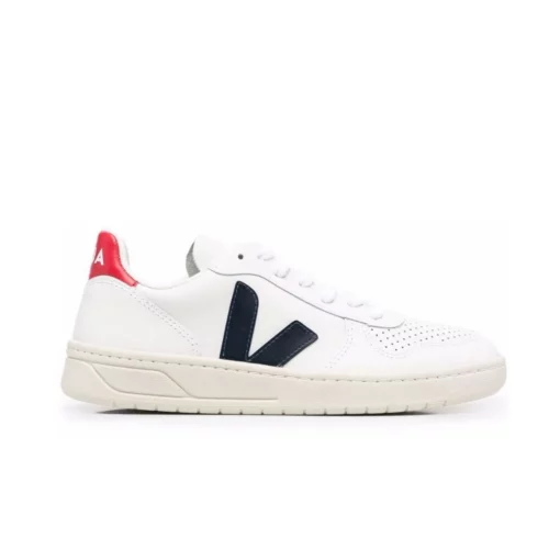 Veja V-10 Unisex White Red