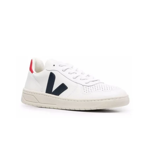 Veja V-10 Unisex White Red - Image 4