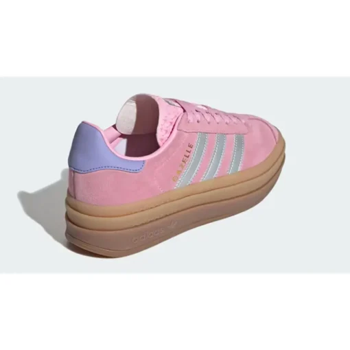 ADIDAS GAZELLE BOLD TRUE PINK SILVER METALLIC LIGHT PURPLE GS - Image 4