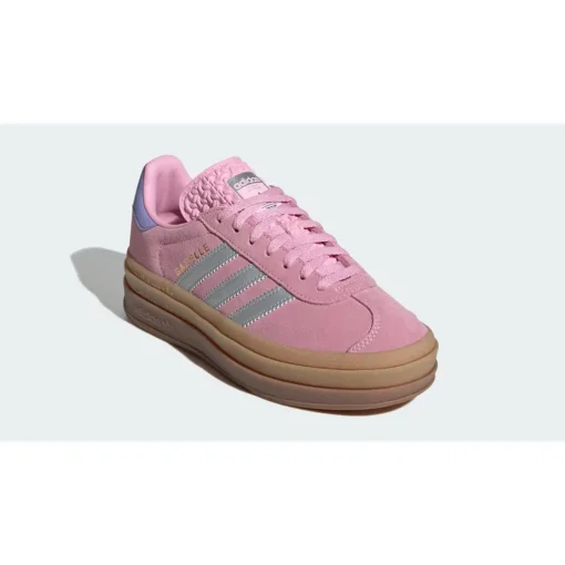 ADIDAS GAZELLE BOLD TRUE PINK SILVER METALLIC LIGHT PURPLE GS - Image 2